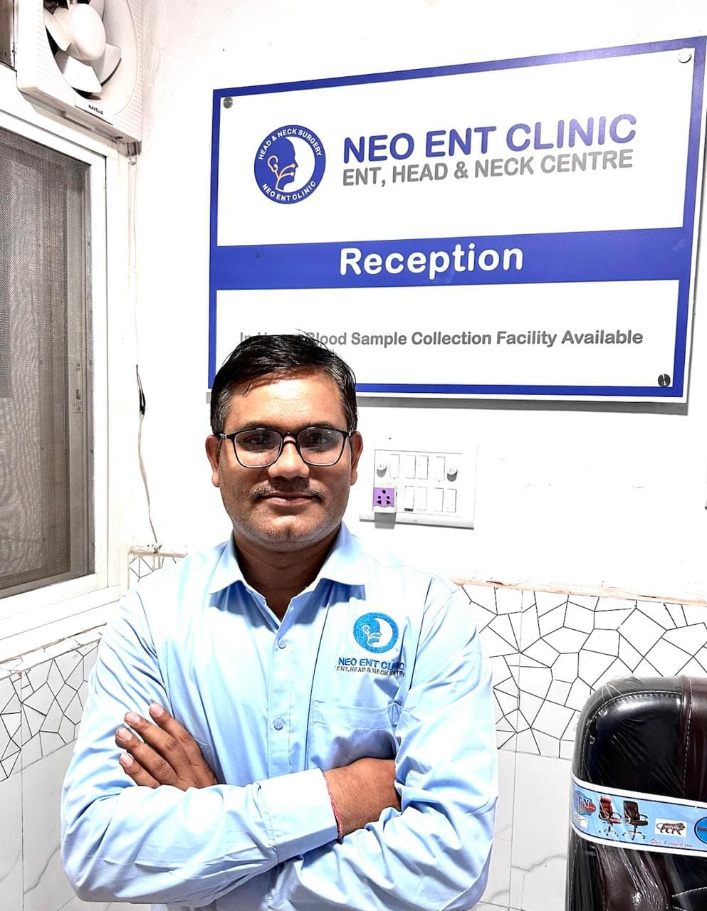 NEO ENT Clinic reception desk